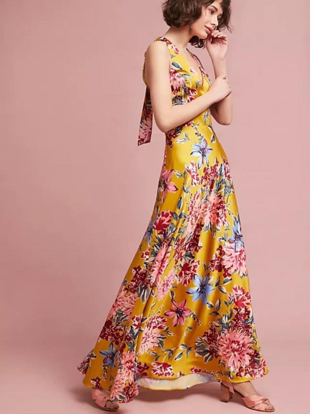 Nicole Miller Floral Maxi Dress